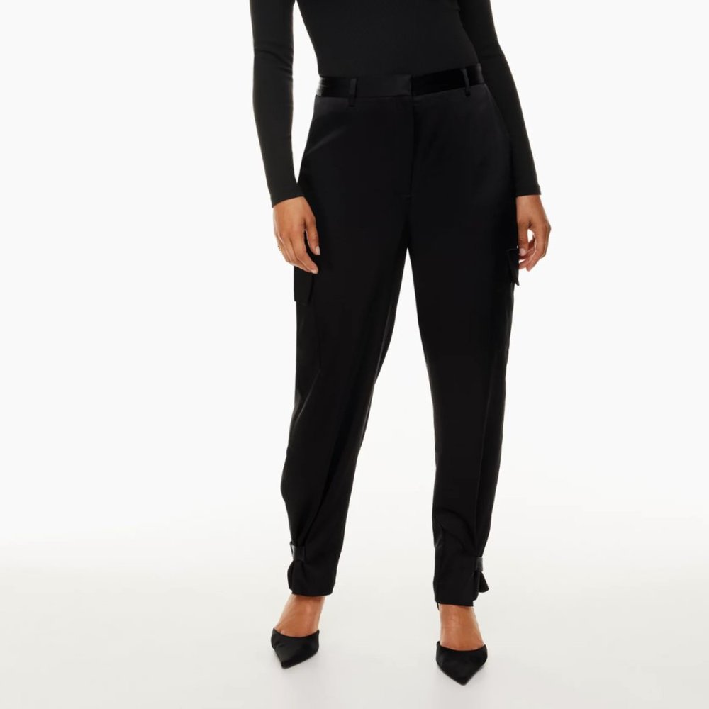 Aritzia Babaton Silky Satin Cargo Pant size 4